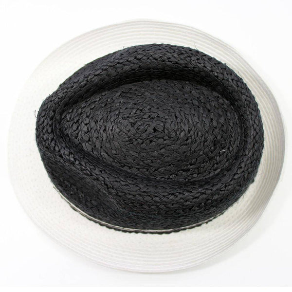 la fiorentina Straw Hat-Black/White