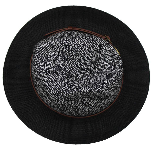 la fiorentina Straw Hat-Black/White