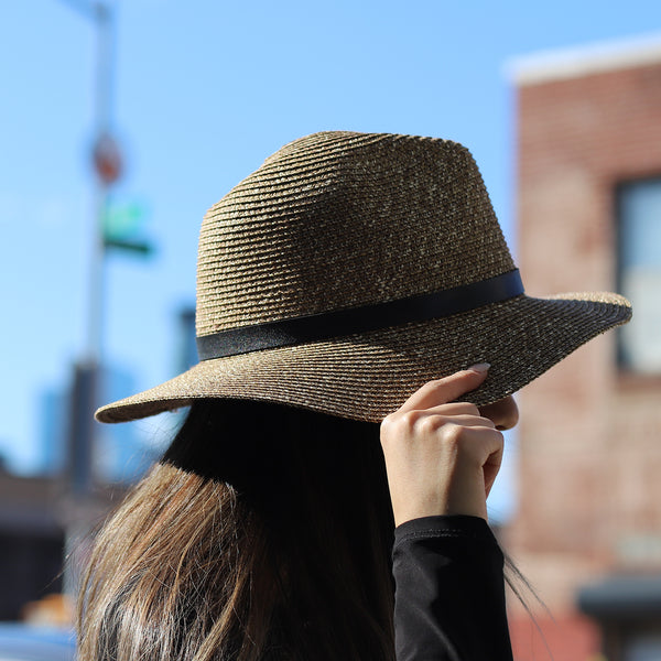 La Fiorentina Straw Hat-Brown