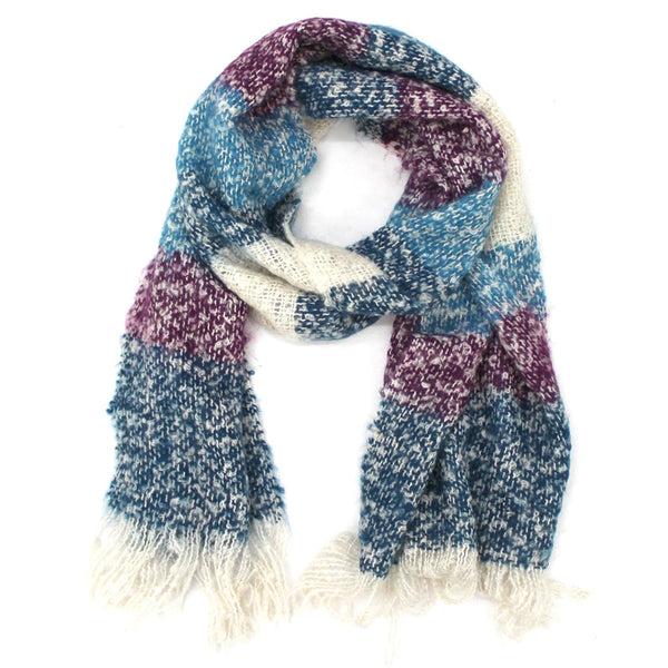 la fiorentina Striped Muffler-Blue/Purple