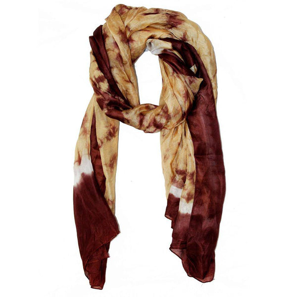 la fiorentina Tie Dye Scarf- Brown
