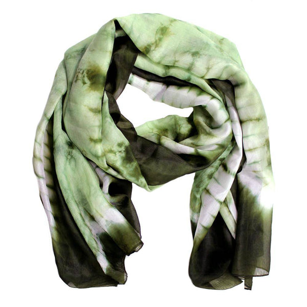 la fiorentina Tie Dye Scarf- Green