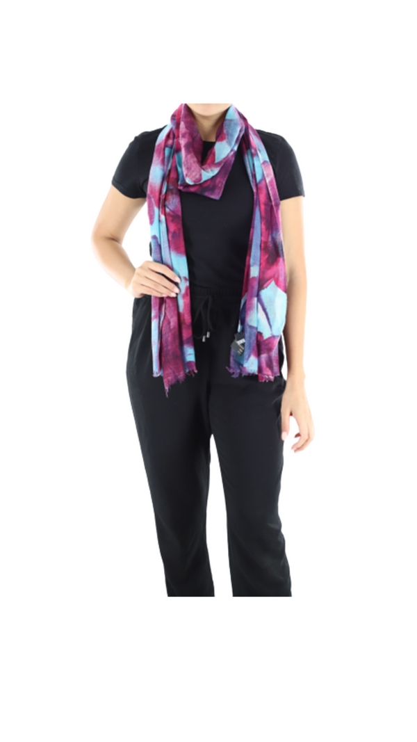 la fiorentina Watercolor print scarf la fiorentina Watercolor print scarf