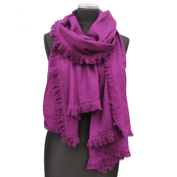 La Fiorentina Wool & Cashmere Scarf - Amethyst