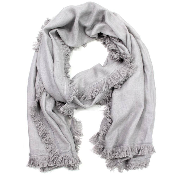 la fiorentina Wool & Cashmere Scarf - Grey