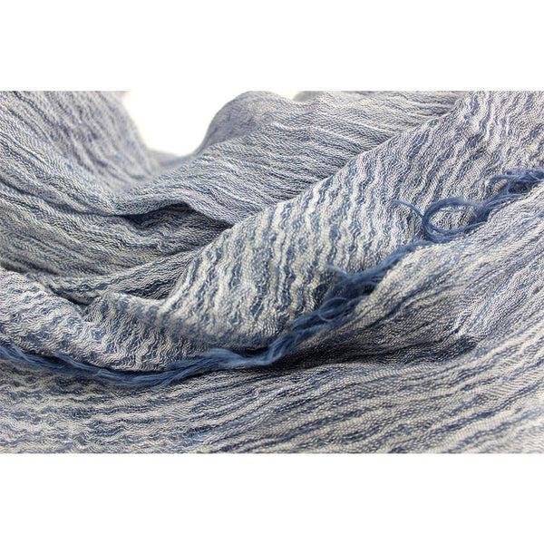 La Fiorentina Woven Scarf- Blue