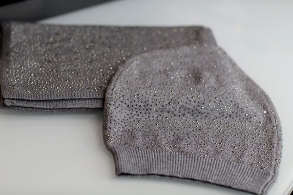 La Fiorentina Matching Embellished Scarf And Hat Set