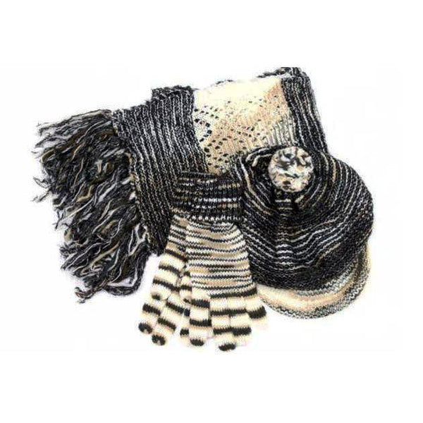 la fiorentina Multicolor Blend 3 Pc Italian Set - Black