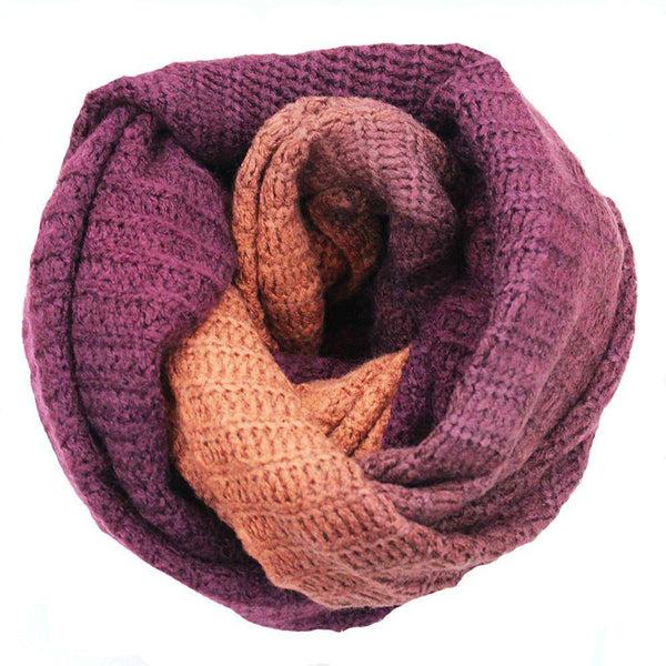 la fiorentina Ombre Infinity Muffler-Copper/Oxblood Red