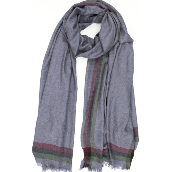 la fiorentina Oversized Vest/Oblong Scarf - Denim Blue