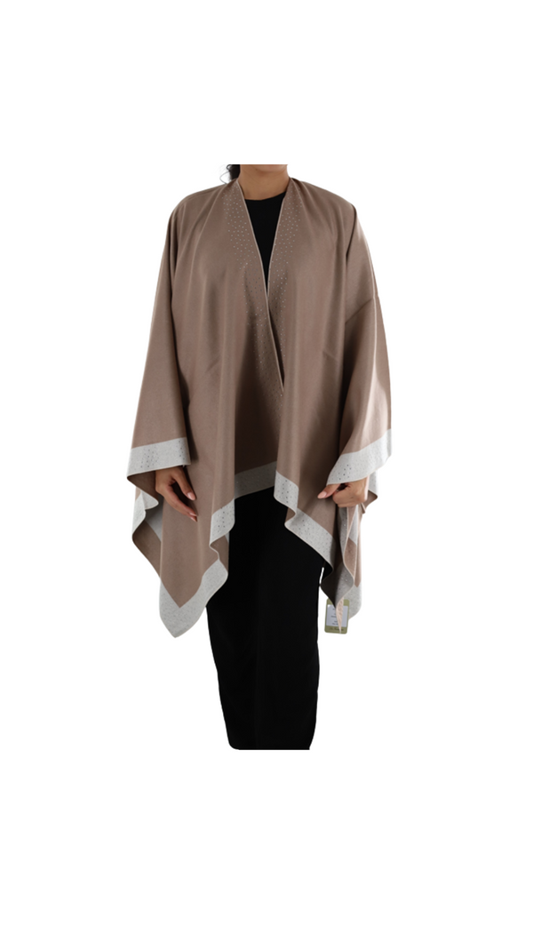 la fiorentina Ruana with scattered embellished border