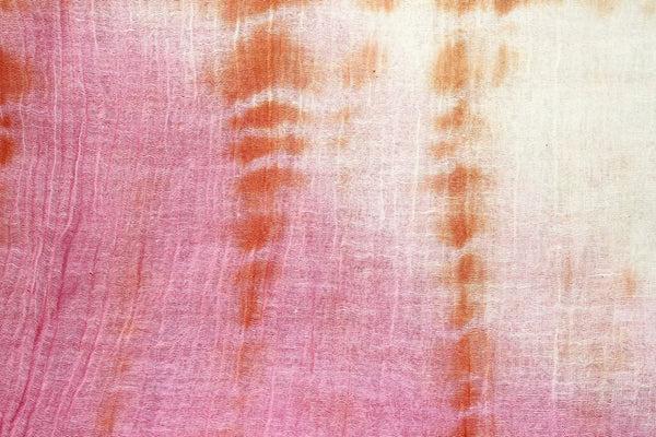 La Fiorentina Tie Dye Beach Cover Up - Pink/Ivory/Coral