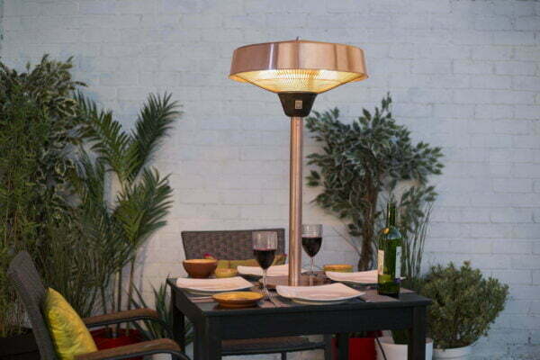 La Hacienda Copper Tabletop Halogen Electric Heater