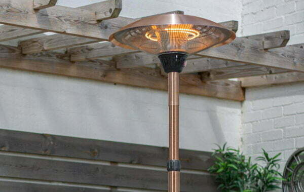 La Hacienda Adjustable Standing Heater Copper