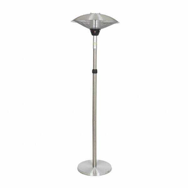 la hacienda Adjustable Standing Heater Silver