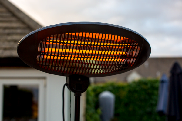 La Hacienda Black Quartz Adjustable Heater