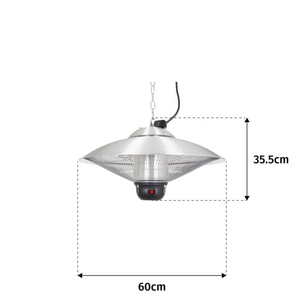 La Hacienda Hanging Heater Silver