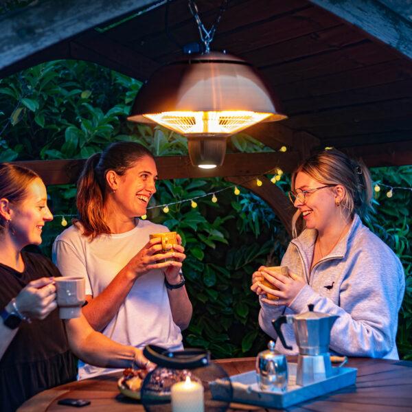 La Hacienda Hanging Mushroom Heater Copper