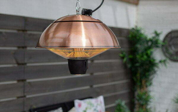 La Hacienda Hanging Mushroom Heater Copper