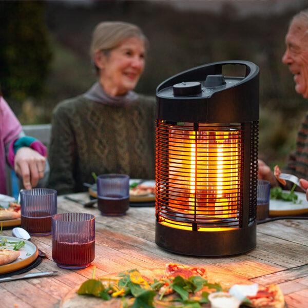 La Hacienda Nero Rotating Tabletop Heater