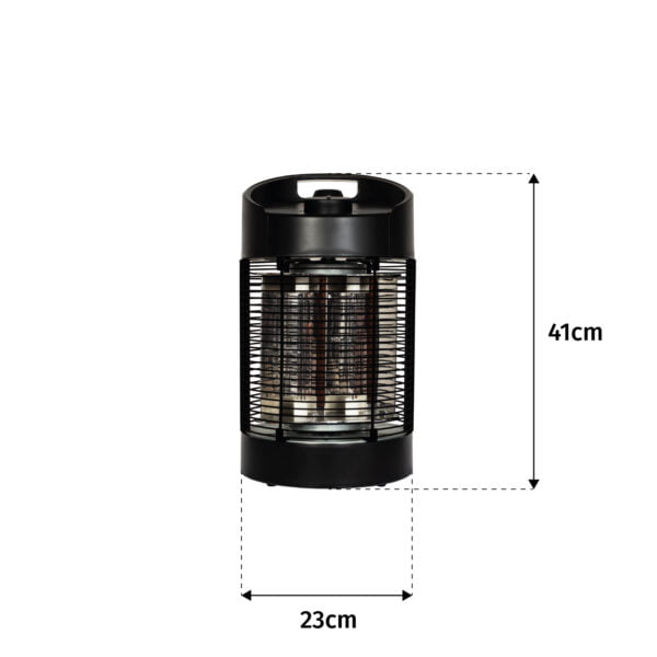 La Hacienda Nero Rotating Tabletop Heater