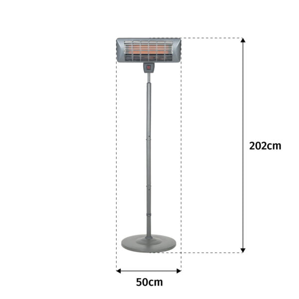 La Hacienda Standing Quartz Heater