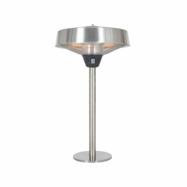 la hacienda Tabletop Halogen Silver Electric Heater
