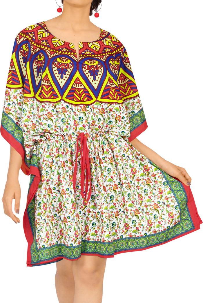 la leela HAPPY BAY Women's Beach Cover up Bikini Swimsuit HD 3D 14-20W [L-2X] White_X967