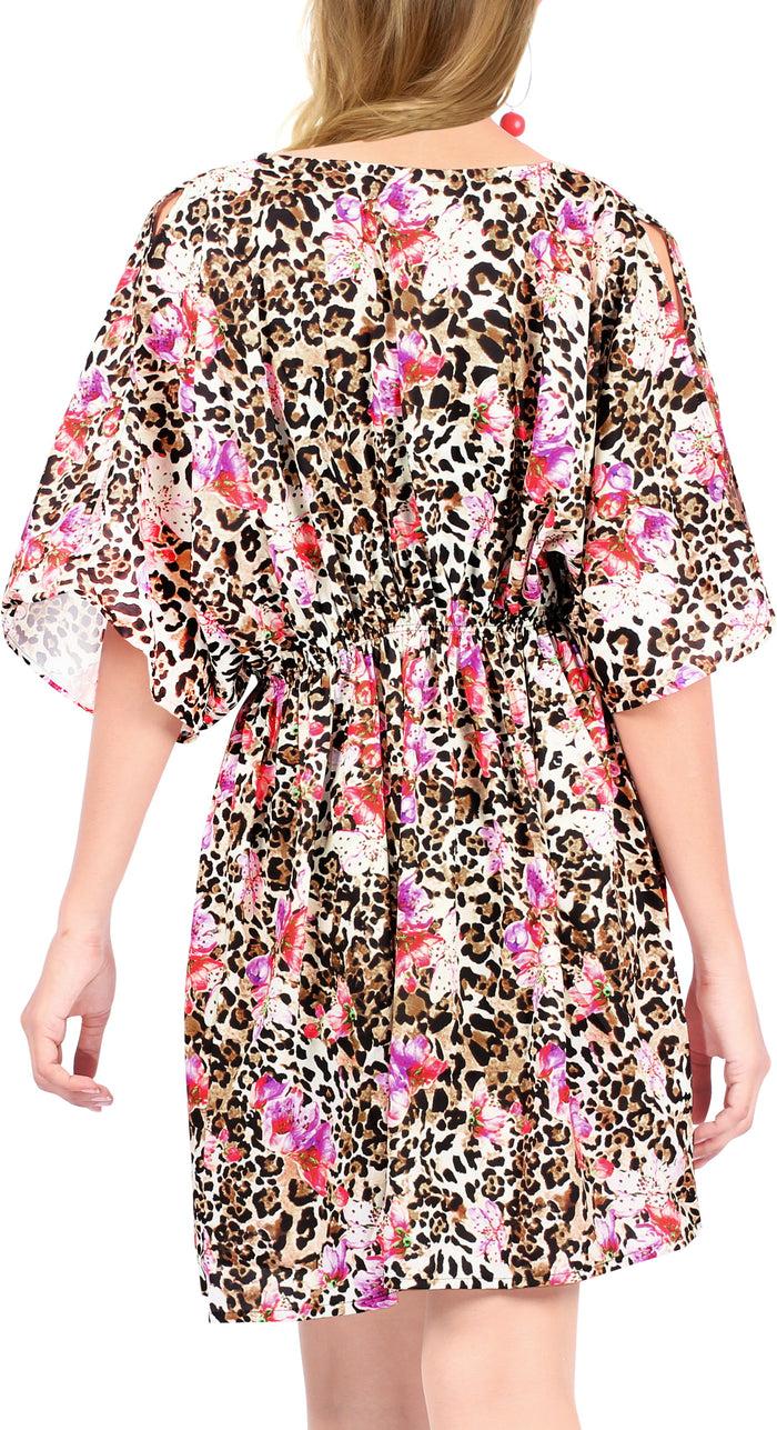 La Leela HAPPY BAY Womens Swimwear Bikini Beach Cover Ups For Swimsuit US 8-16W Multi_K67