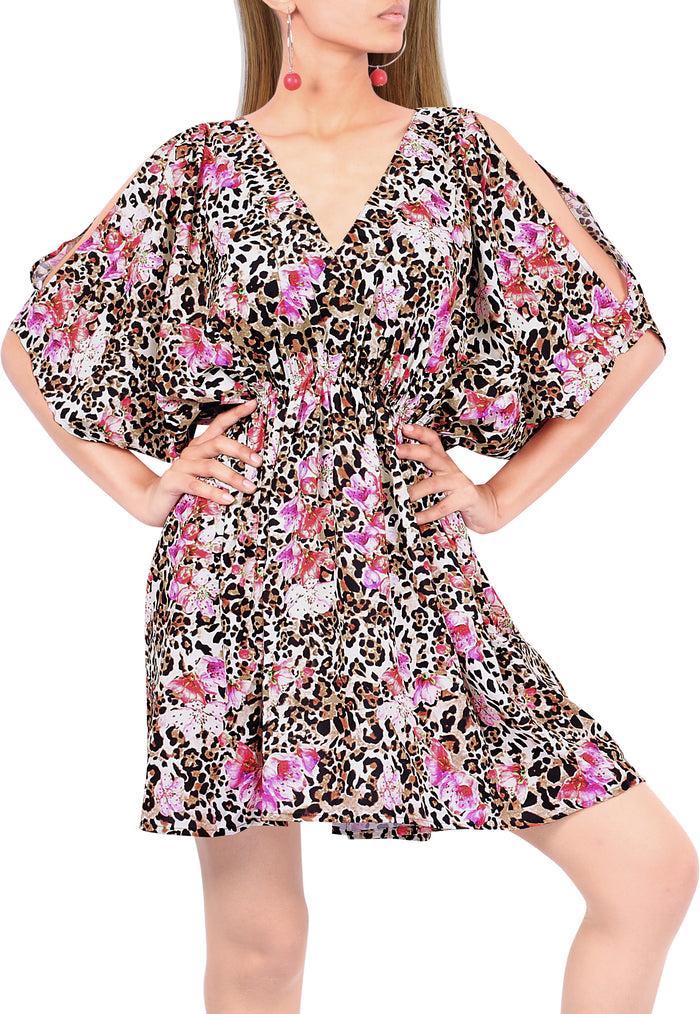 la leela HAPPY BAY Womens Swimwear Bikini Beach Cover Ups for Swimsuit US 8-16W Multi_K67