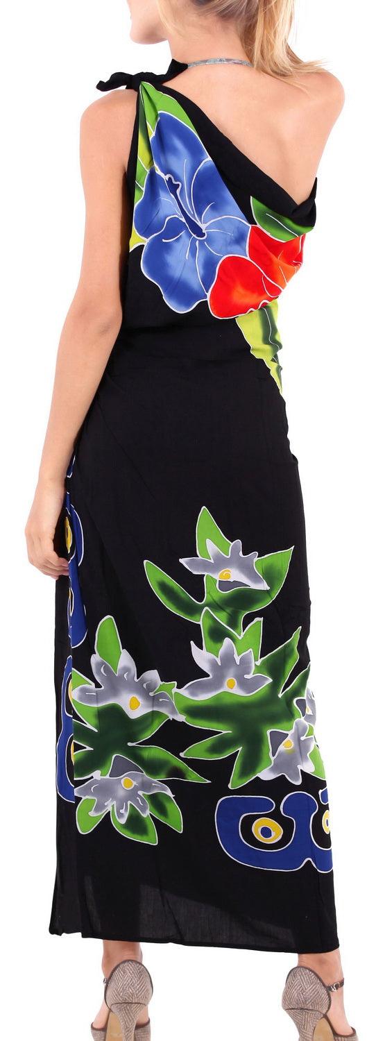 la leela LA LEELA Bathing Towel Beachwear Womens Sarong Regular Bikini Cover up Floral Printed Black la leela LA LEELA Bathing Towel Beachwear Womens Sarong Regular Bikini Cover up Floral Printed Black