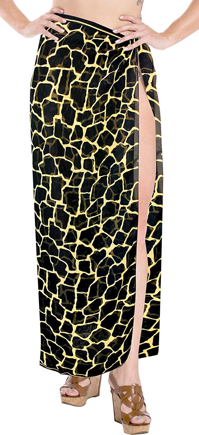 La Leela LA LEELA Beach Bikini Cover Up Wrap Women Bathing Suit Sarong Jacquard ONE Size