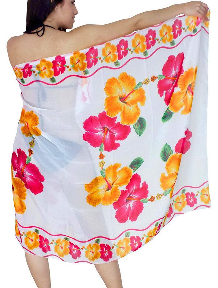 la leela LA LEELA Beachwear Bikini Cover up Bathing Suit Wrap Pareo Women 11 ONE Size