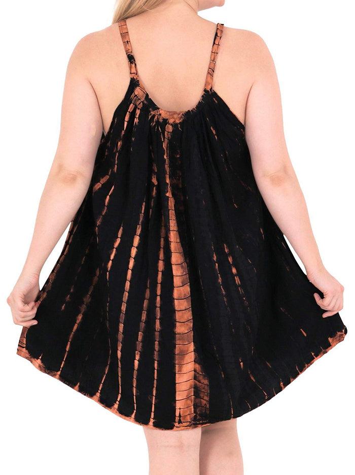 La Leela La Leela Beachwear Evening Plus Light Blouse Tunic Tops Casual Cover Ups Black