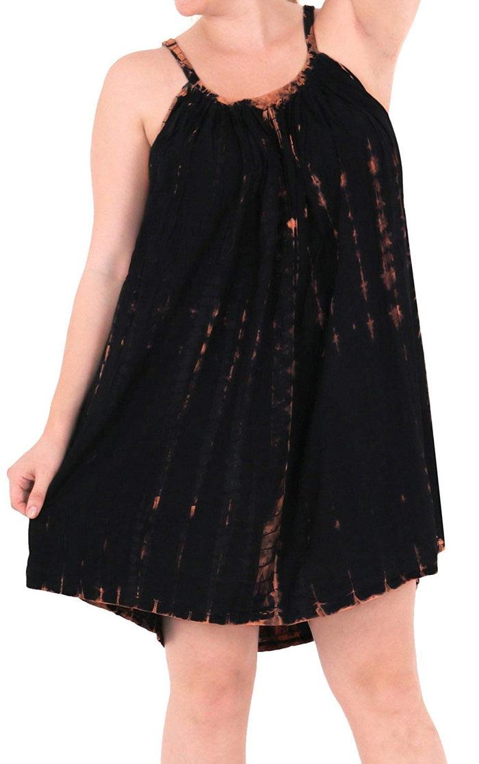 la leela La Leela Beachwear Evening Plus Light Blouse tunic Tops Casual Cover ups Black