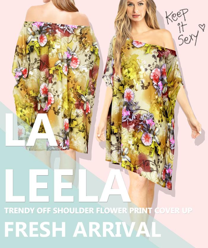 La Leela LA LEELA Bikini Cover Up Plus Size Women Swimsuit Multi_Y406 OSFM 8-20W [M- 2X]