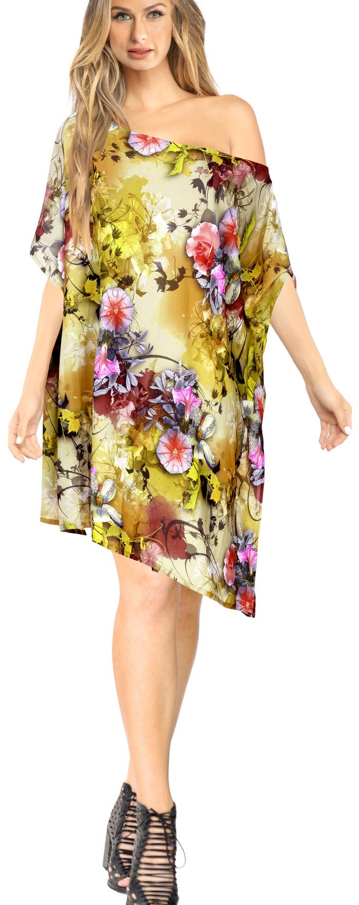 la leela LA LEELA Bikini cover up plus size Women Swimsuit Multi_Y406 OSFM 8-20W [M- 2X]