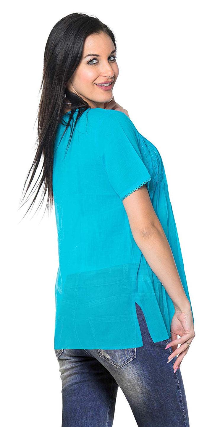 La Leela LA LEELA Bikini Swim Beach Swimsuit Cover-ups Women's Caftans Dress Embroidery