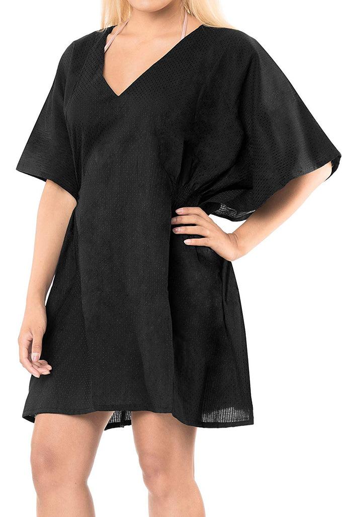 La Leela LA LEELA Bikini Swim Beach Wear Swimsuits Cover Ups Women Kimono Dress Printed