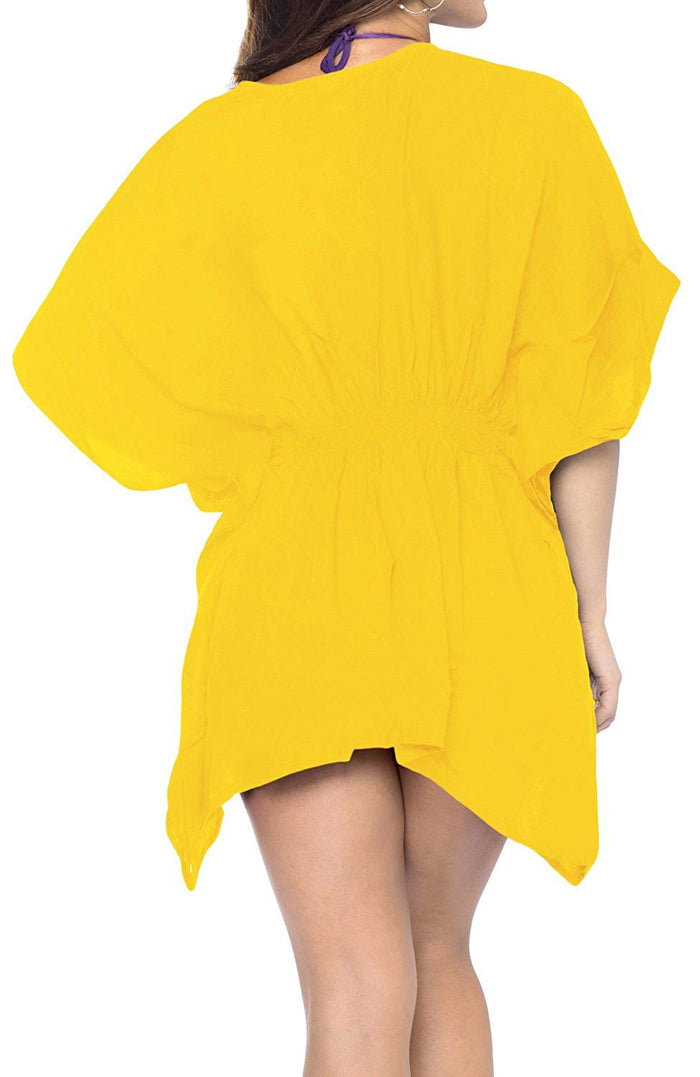 La Leela LA LEELA Bikini Swim Wear Swimsuit Beach Cover-ups Women Summer Dress Embroidery