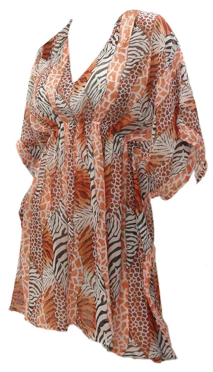 La Leela LA LEELA Bikini Swimwear Swimsuit Beach Cover Ups Women Dress Satin Stripe