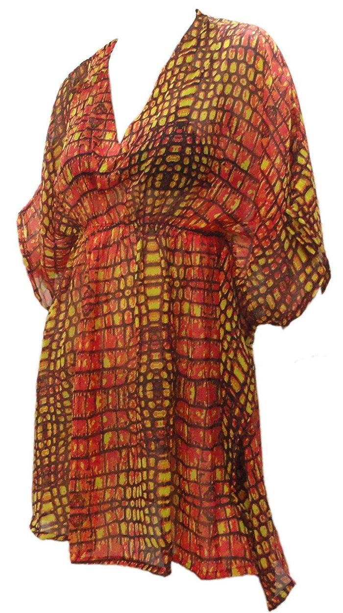 la leela LA LEELA Bikini Swimwear Swimsuit Beach Cover ups Women Dress Satin Stripe