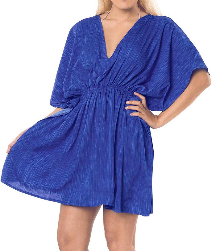 la leela LA LEELA Bikini Swimwear Swimsuit Beach Cover ups Women Summer Dresses Printed