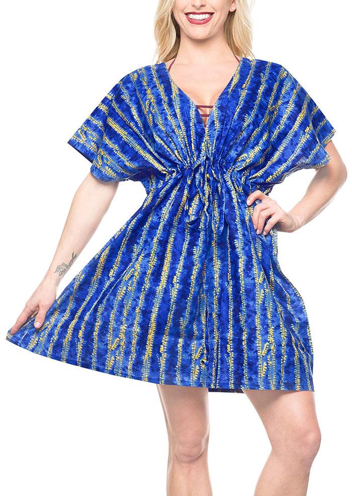 La Leela LA LEELA Bikini Wear Swimsuit Beach Cardigan Cover-ups Women Dress Digital