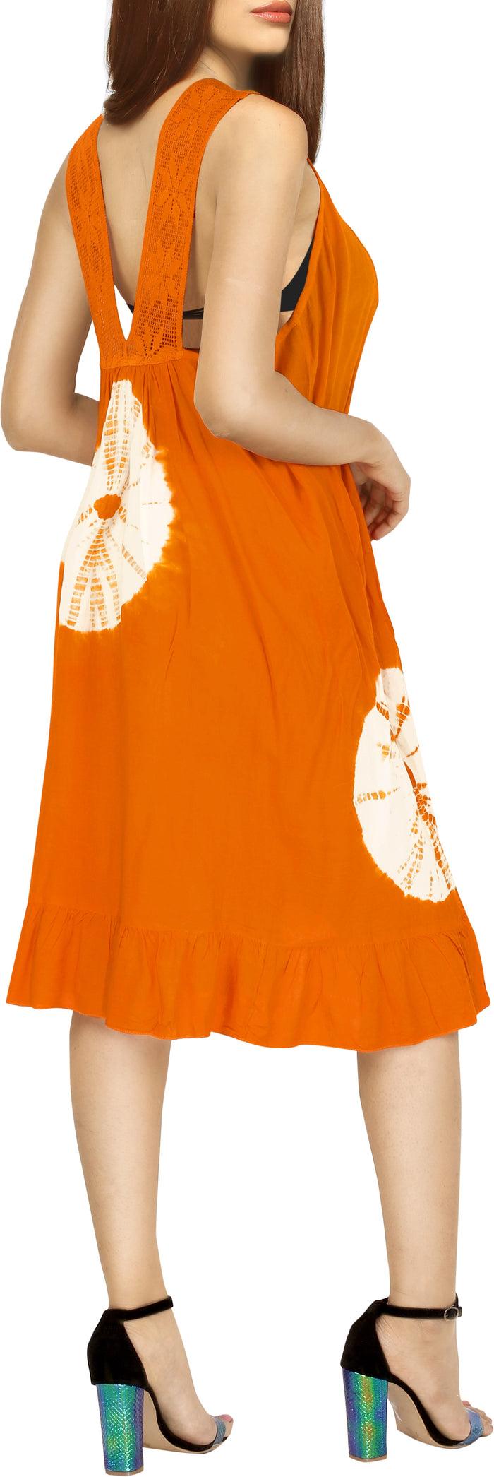 La Leela La Leela Casual Beachwear Swimsuit Bikini Swimwear Sleeveless Cover Up Blouse Dr
