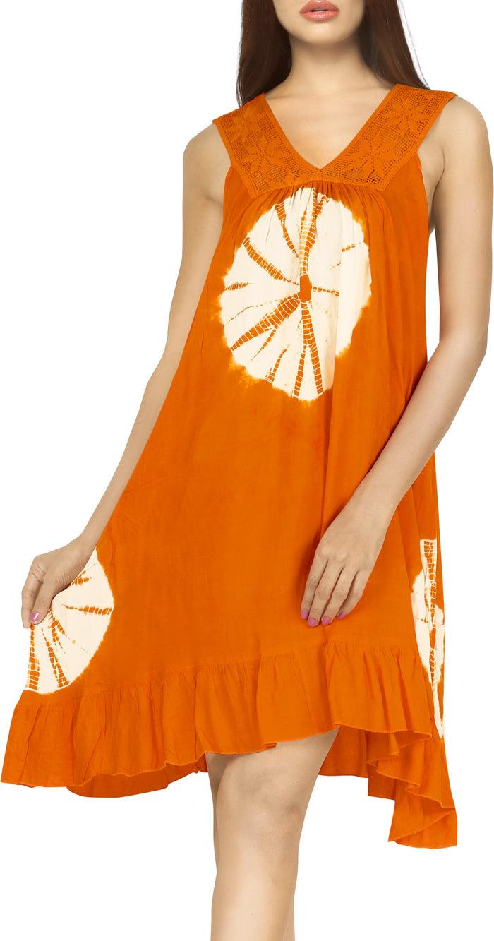 la leela La Leela Casual Beachwear Swimsuit Bikini Swimwear Sleeveless Cover up Blouse Dr