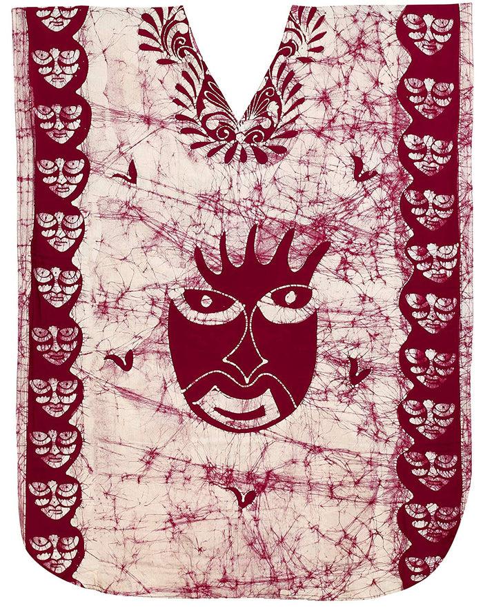 La Leela LA LEELA Cotton Batik 09 Women's Kaftan Style Nightgown Cover Up Dress Suit