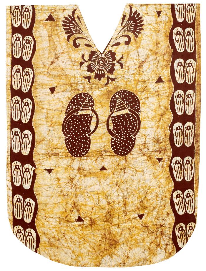 La Leela LA LEELA Cotton Batik Printed Women's Kaftan Kimono Summer Beachwear Cover Up Dress Maroon_F262