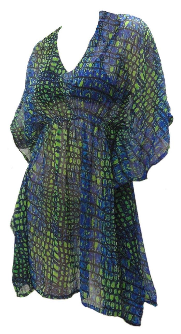 La Leela LA LEELA Cover-ups Beach Bikini Wear Swimsuit Caftan Dress Women's Printed