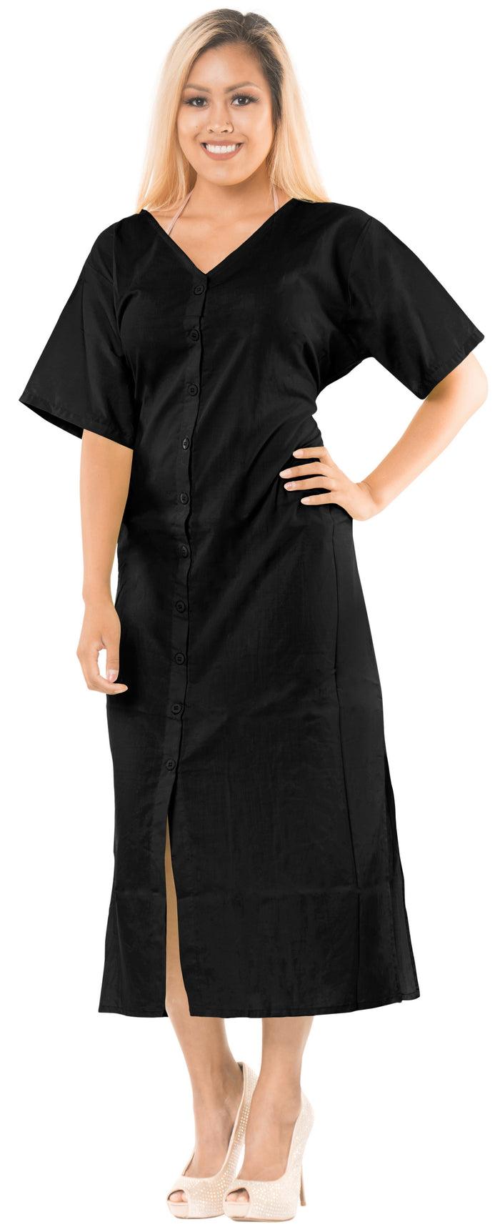 la leela La Leela Long Button Swimwear Swimsuit Long MAXI Beach Dresss Bikini Cover up